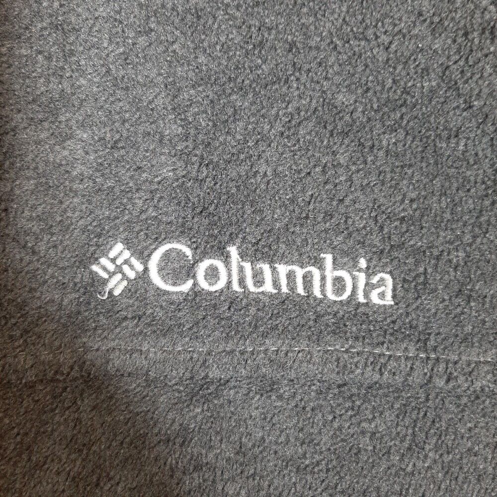 Columbia Fleece Vest Mens Large Gray Full Zip Up Vest Pockets Outdoor Gorpcore - Picture 3 of 5